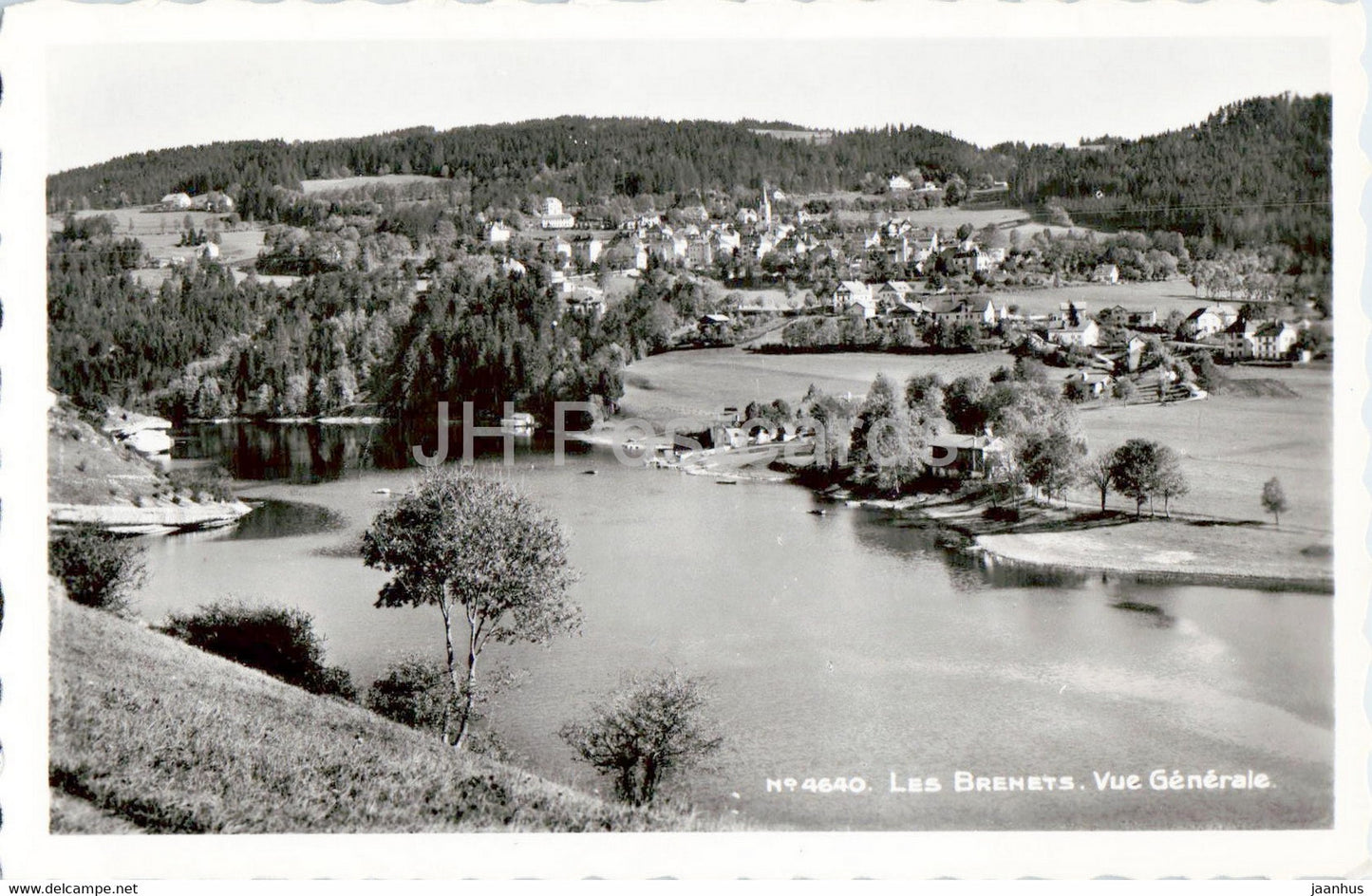 Les Brenets - Vue Generale - 4640 - old postcard - 1954 - Switzerland - used - JH Postcards