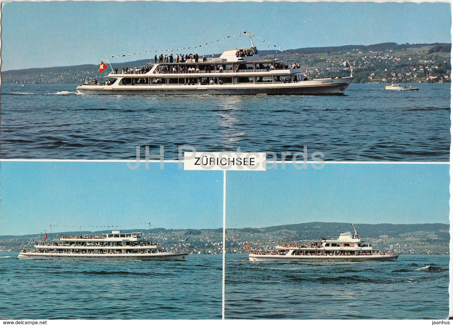 Zurichsee - Motorschiffe Helvetia - Linth - Limmat - MS - ship - 16132 - Switzerland - unused - JH Postcards