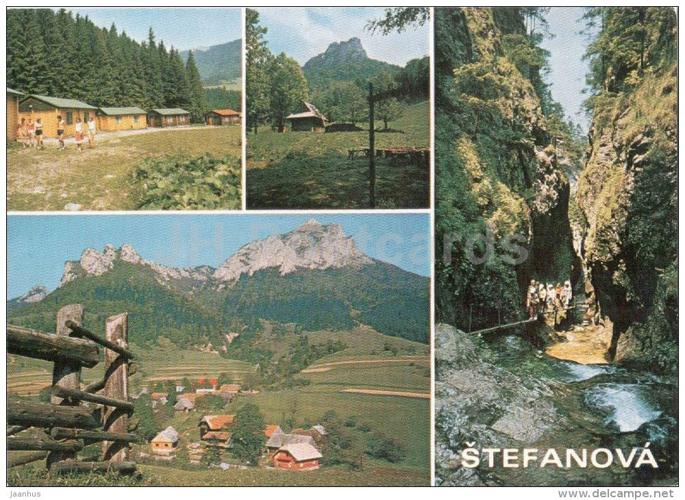 holiday cabins - Podziar - Stefanova - Mala Fatra - The Little Fatra - Czechoslovakia - Slovakia - unused - JH Postcards