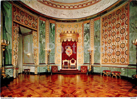 Copenhagen - Kobenhavn - Christiansborg slot - Tronsalen - Throne room - castle - 1107 - 1969 - Denmark - used - JH Postcards