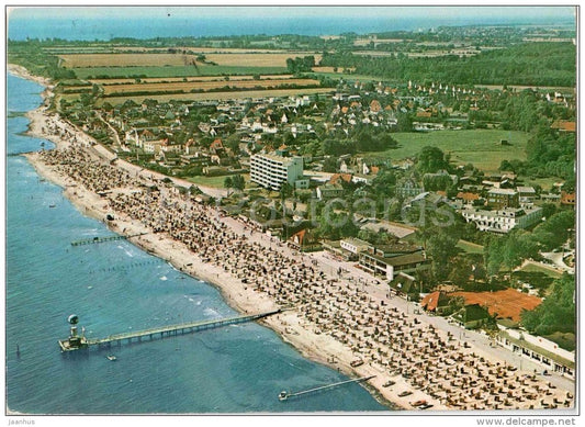 Ostseeheilbad Dahme - strand - beach - Germany - 1976 gelaufen - JH Postcards