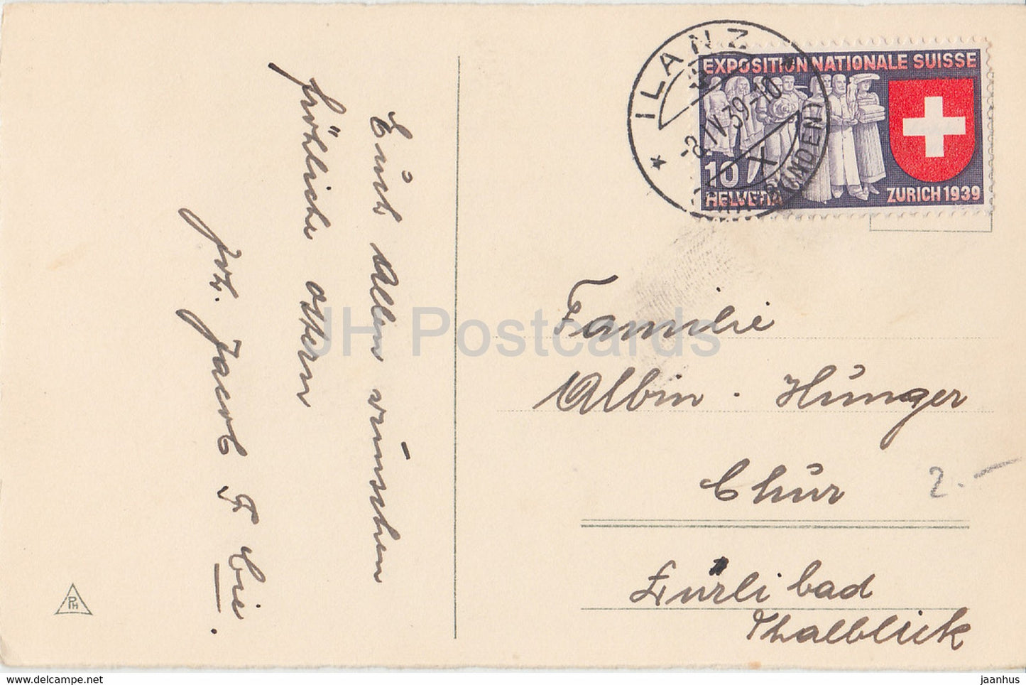 Ostergrußkarte - Frohe Ostern - Eier - Blumen - Narzissen - PH 2055 - alte Postkarte - 1939 - Deutschland - gebraucht