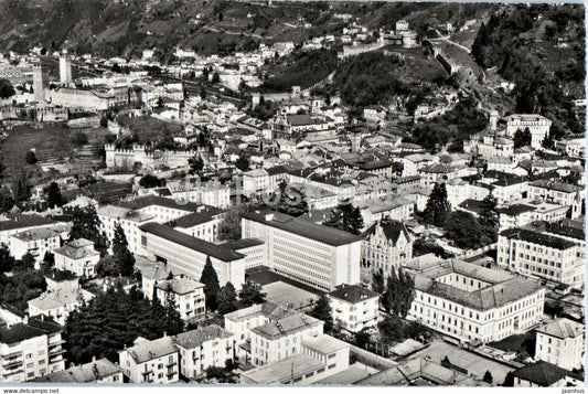 Bellinzona - 1856 - old postcard - Switzerland - unused - JH Postcards