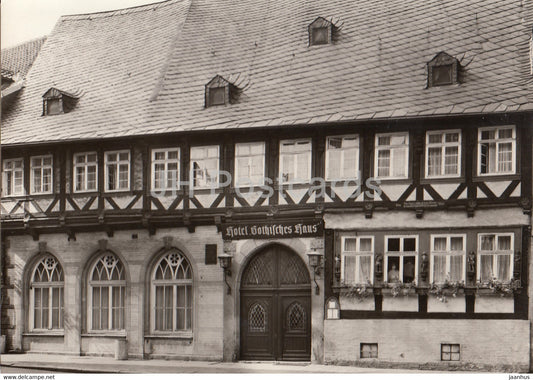 Wernigerode - hotel Gotisches Haus - Historische Gaststatten - Historical Restaurants - DDR Germany - unused - JH Postcards