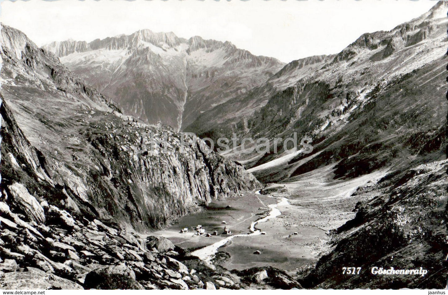 Goscheneralp - 7517 - old postcard - Switzerland - unused - JH Postcards