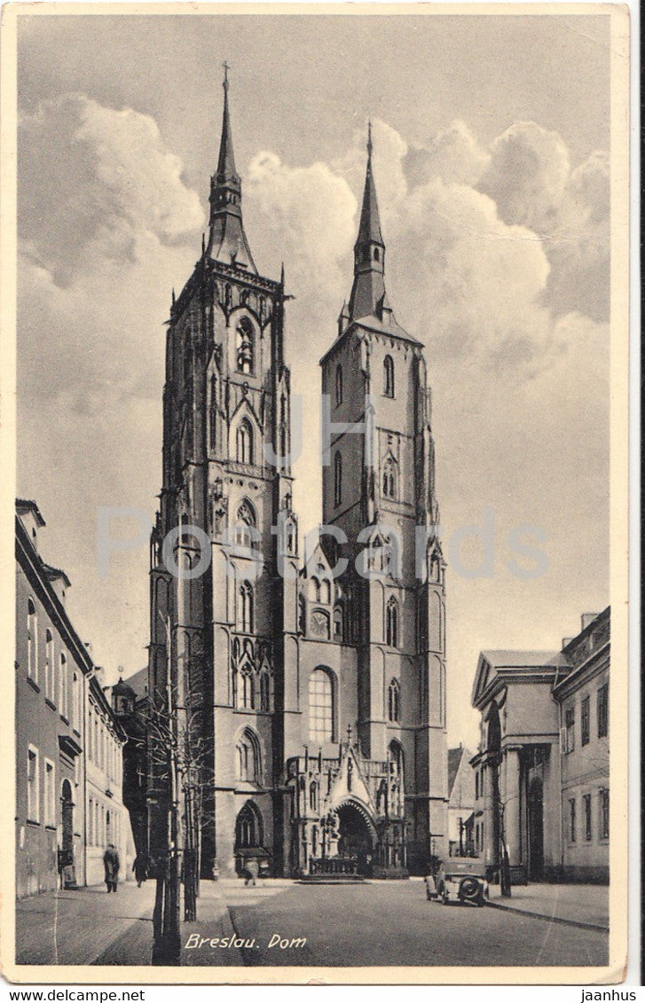 Breslau - Wroclaw - Dom - 961 - old postcard - 1936 - Poland - used - JH Postcards