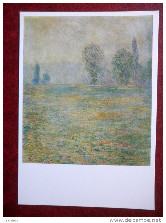 painting by Claude Monet - Meadows at Giverny , 1888 - french art - unused - JH Postcards