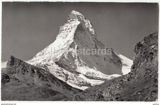 Zermatt - Matterhorn 4505 m - 3404 - Switzerland - 1959 - used - JH Postcards