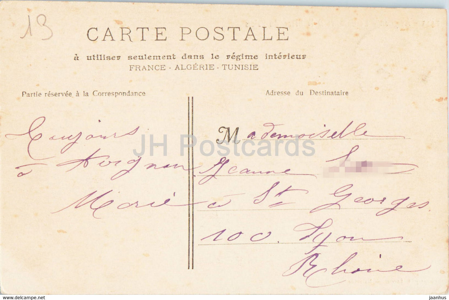 Avignon - Le Calvaire et la Place du Palais - alte Postkarte - 1905 - Frankreich - gebraucht