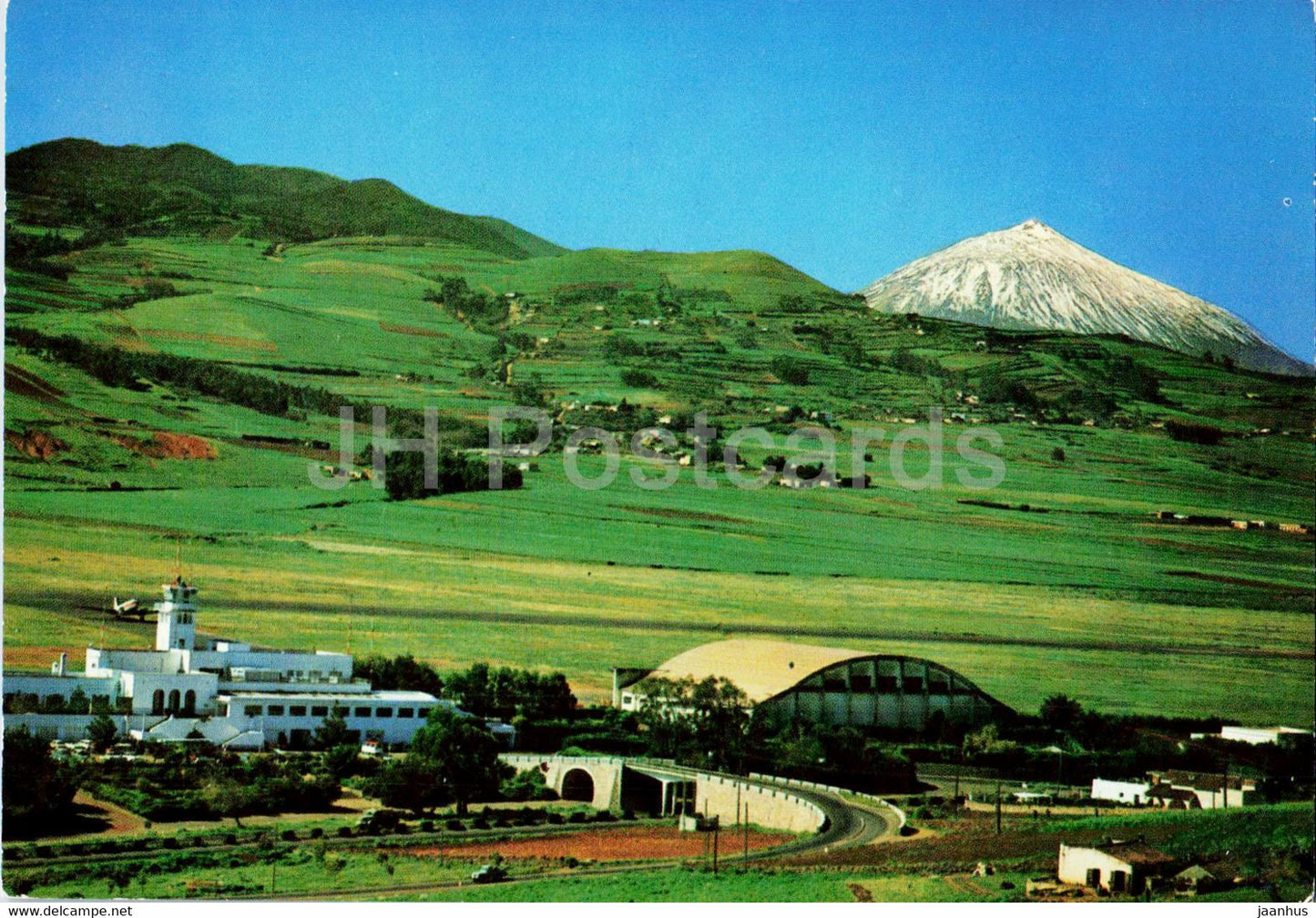 Los Rodeos - Vista Parcial - view - airport - 27 - Spain - unused - JH Postcards