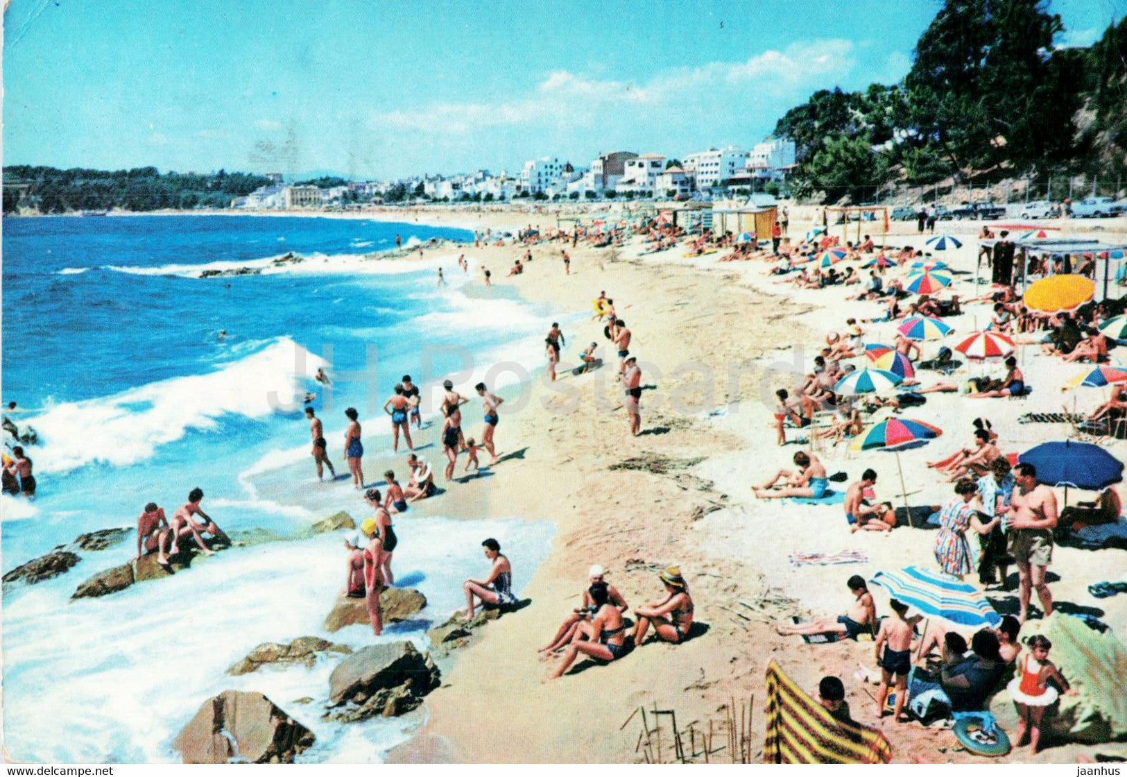 Costa Brava - Lloret de Mar - Detalle de la Playa - beach - 1675 - Spain - used - JH Postcards