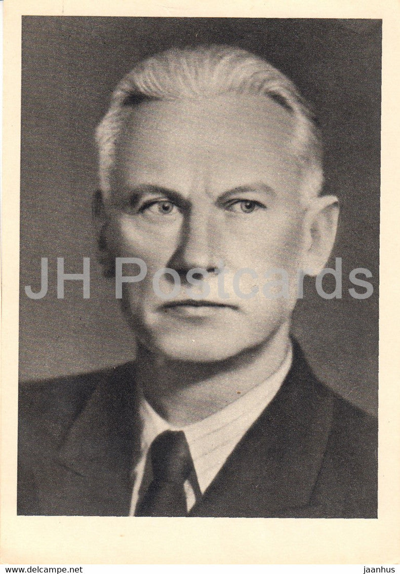 Soviet Writers - Alexandr Fadeyev - 1962 - Russia USSR - unused - JH Postcards