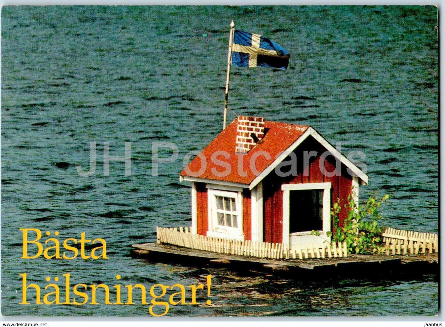 Basta halsningar - model house - 1989 - Sweden - used - JH Postcards