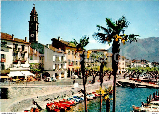 Ascona - Lago Maggiore - Il Porto - port - 608 - 1969 - Italy - used - JH Postcards