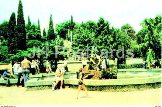 Alushta - corner of the embankment - Crimea - 1978 - Ukraine USSR - unused - JH Postcards