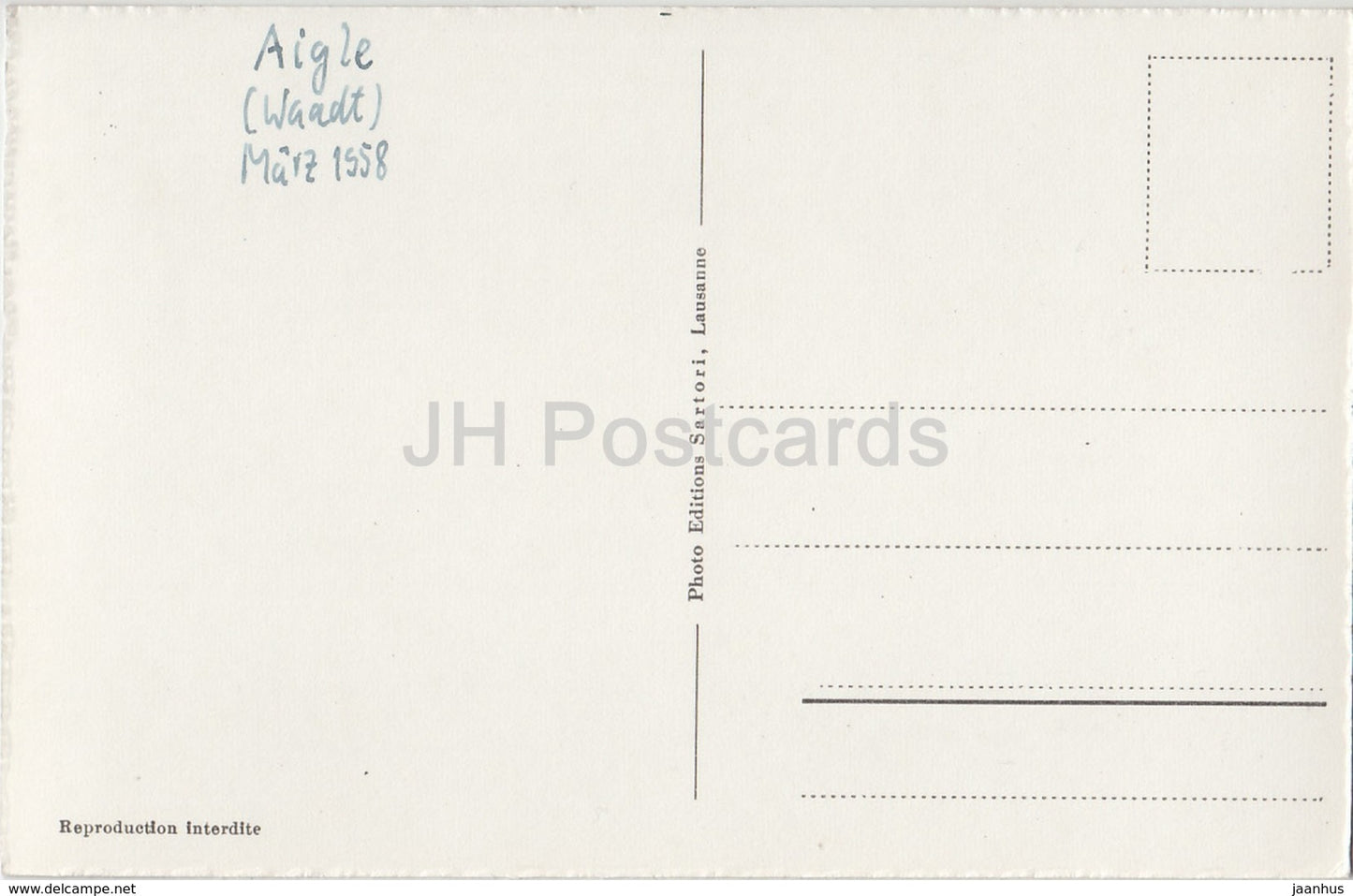 Aigle - Le Chateau - castle - 4040 - Switzerland - 1958 - used