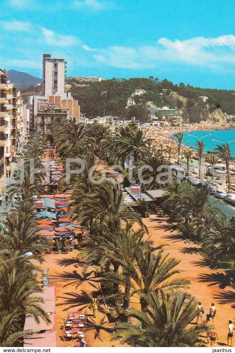 Lloret de Mar - Costa Brava - Paseo Verdaguer - Verdaguer Walk - beach - 663 - Spain - unused - JH Postcards