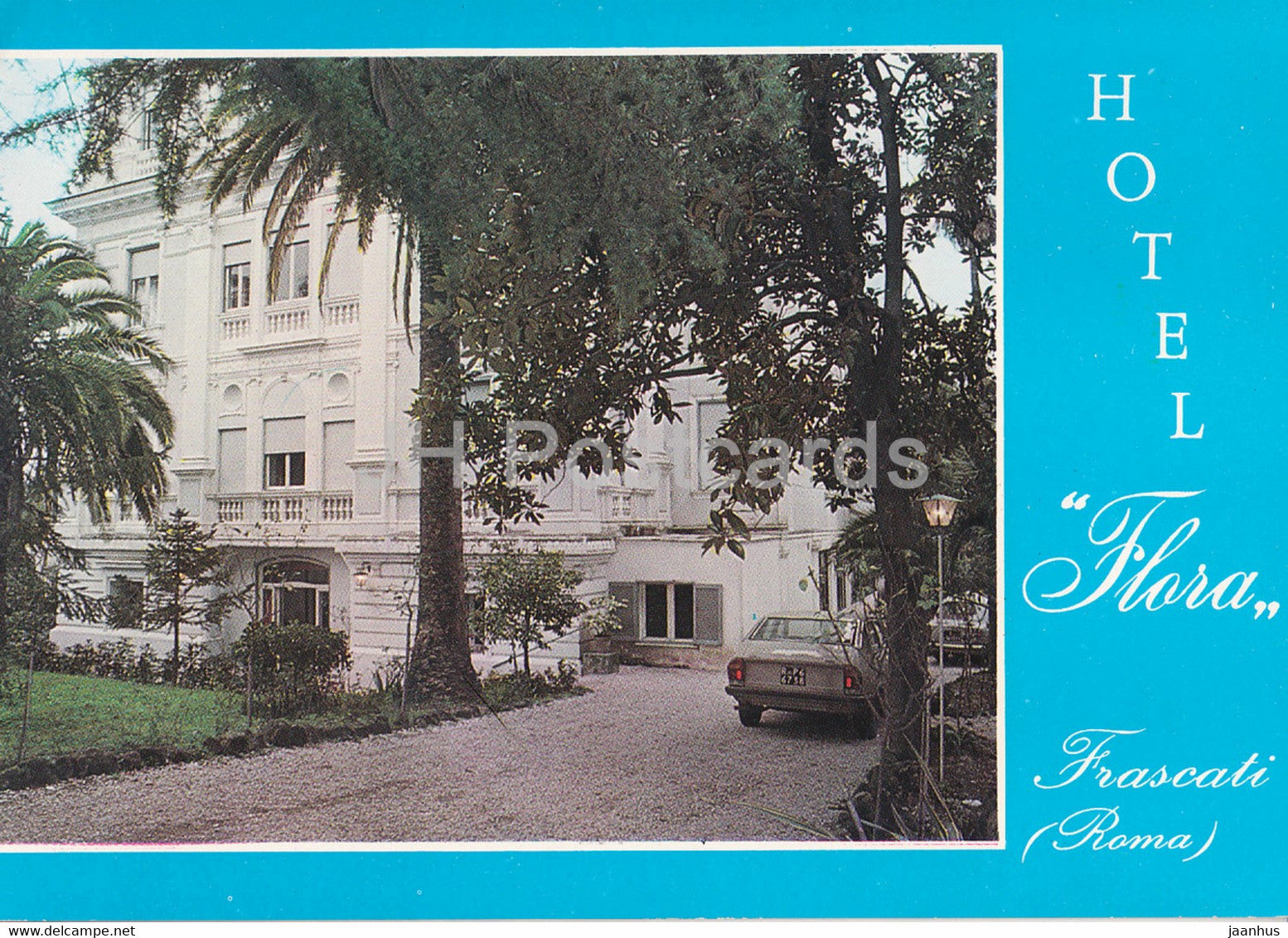 hotel Flora - Frascati - car - Italy - unused - JH Postcards