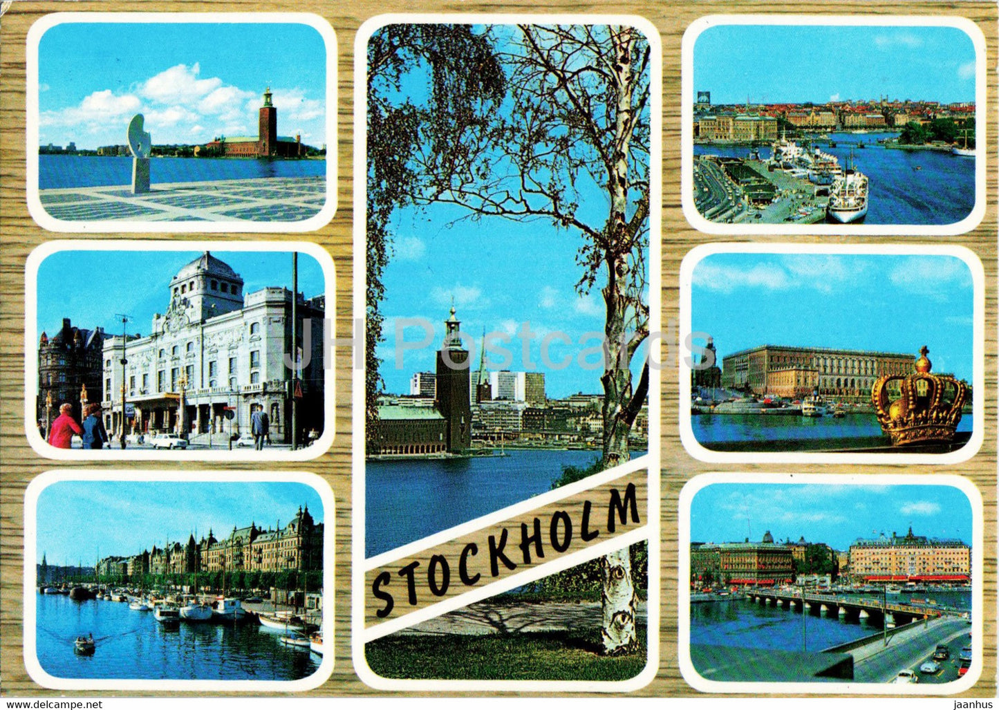 Stockholm - multiview - City views - Sacankort - Sweden - used - JH Postcards