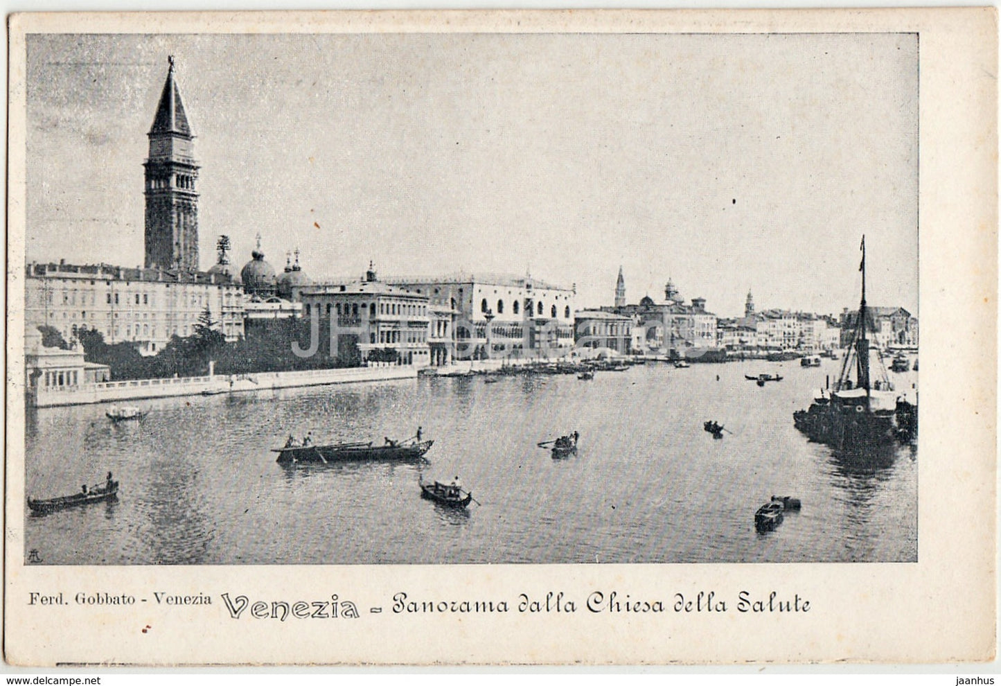 Venezia - Venice - Panorama dalla Chiesa della Salute - church - old postcard - Italy - unused - JH Postcards