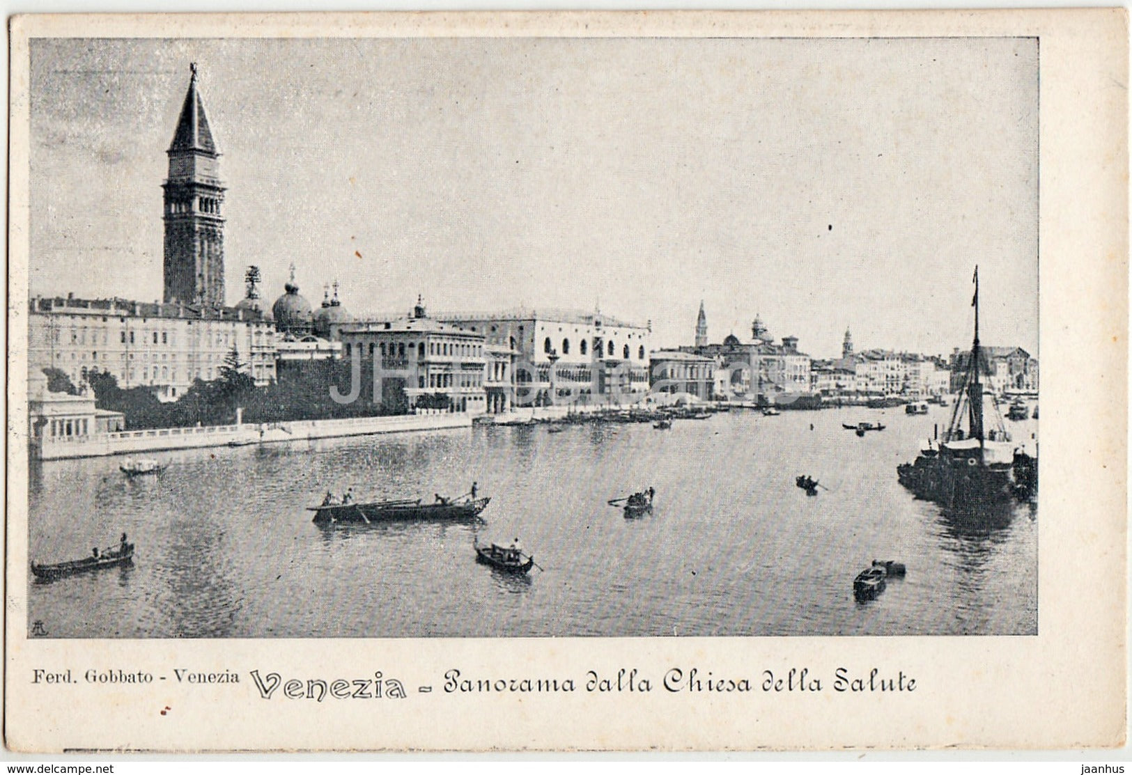 Venezia - Venice - Panorama dalla Chiesa della Salute - church - old postcard - Italy - unused - JH Postcards