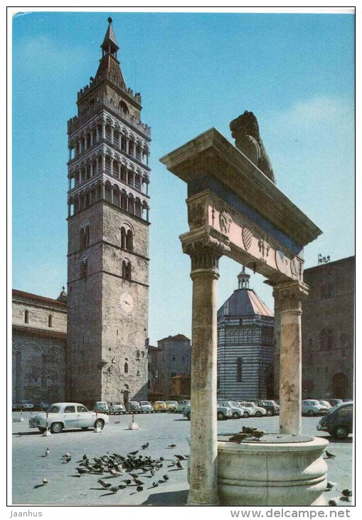 Cathedral Square - cars - Piazza Duomo - Pistoia - Toscana - 69 - Italia - Italy - unused - JH Postcards