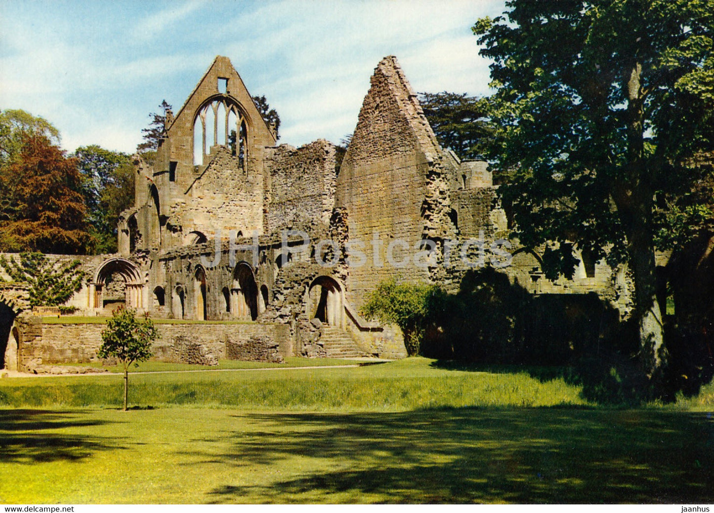 Dryburgh Abbey - South Transept and Cloisters - ruins - Scotland - United Kingdom - unused - JH Postcards