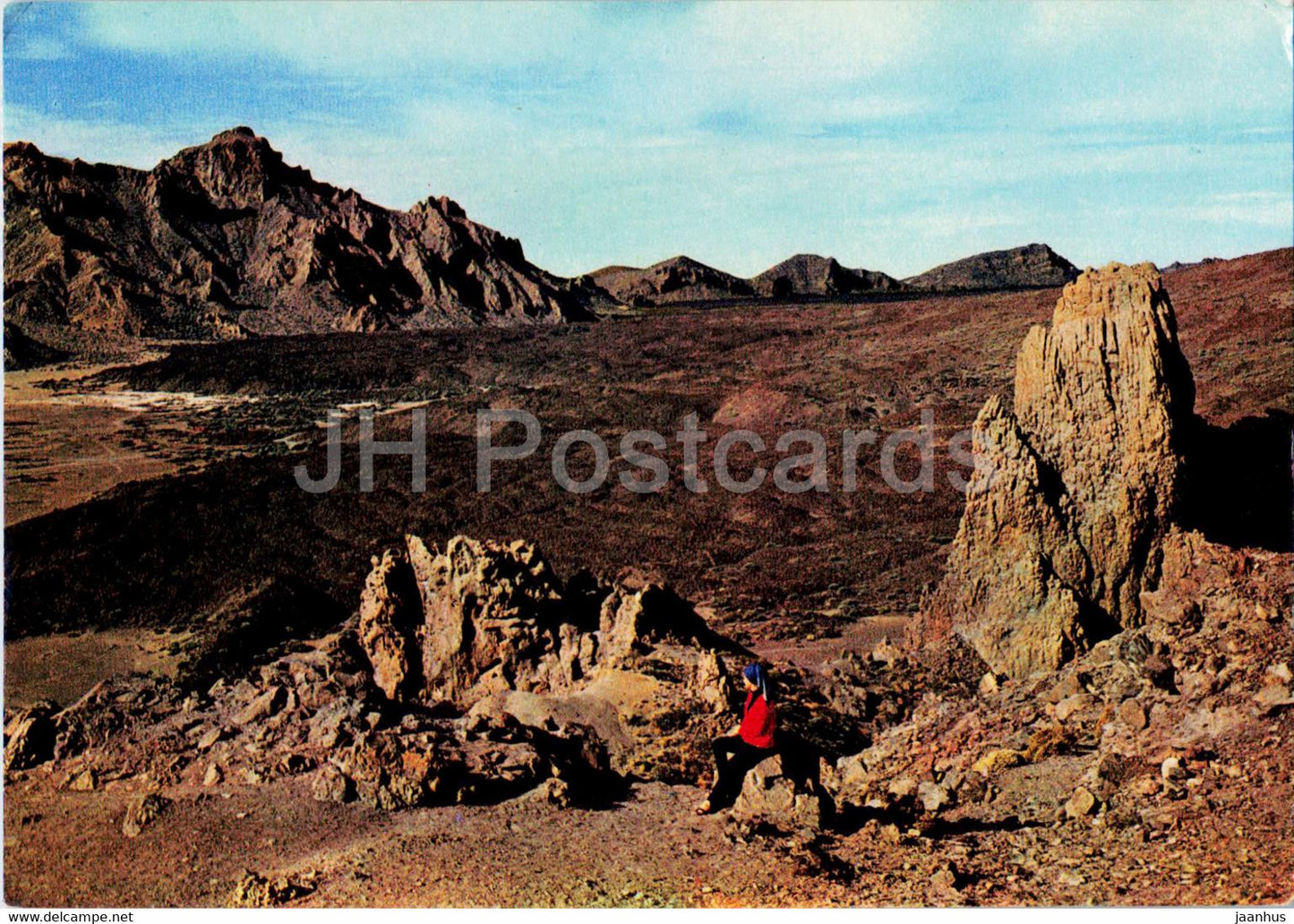 Canary Islands - La Orotava - Corrimiemtos de lava en Las Canadas - lava - volcano - Tenerife - 90 - 1970 - Spain - used - JH Postcards