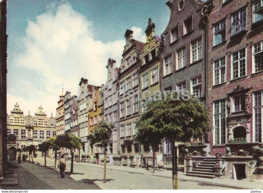 Gdansk - Danzig - Piwna street - armory - Poland - used - JH Postcards