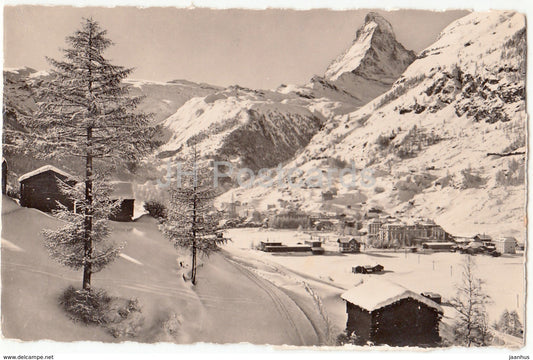 Zermatt und Matterhorn - 1208 - Switzerland - old postcard - unused - JH Postcards