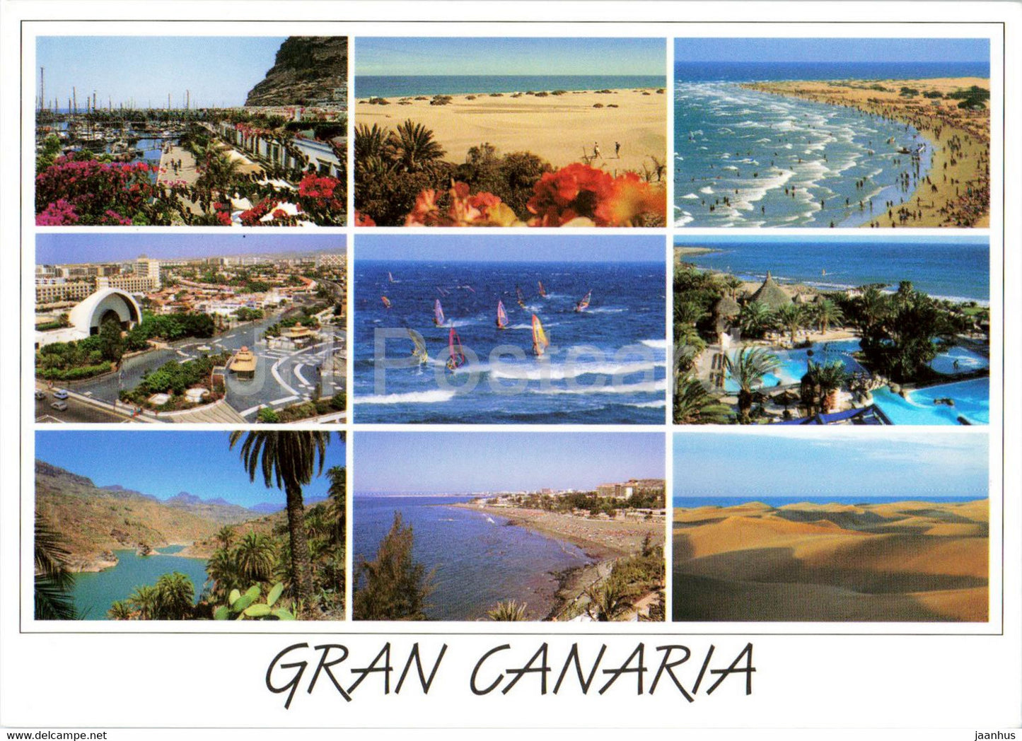 Gran Canaria - Playa del Ingles - Rico - Maspalomas - S Augustin - multiview - 224 - Spain - used - JH Postcards