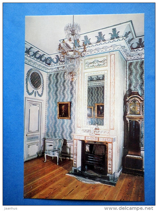 The Palace , The Bedroom - fireplace - Kuskovo - 1982 - Russia USSR - unused - JH Postcards