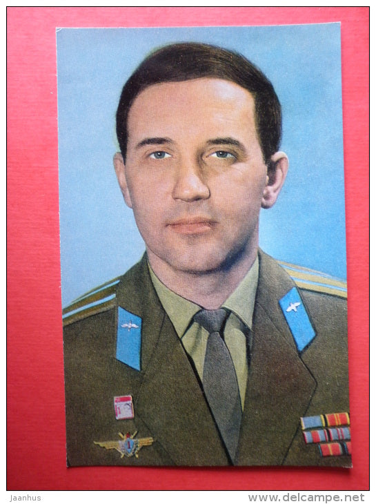 Georgiy Dobrovolskiy , Soyuz 11 - Soviet Cosmonaut - space - 1973 - Russia USSR -unused - JH Postcards