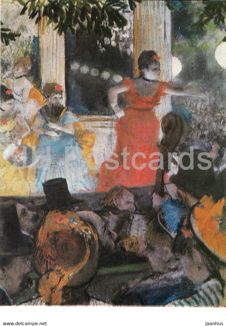 painting by Edgar Degas - Konzertcafe - cafe - French art - Germany DDR - unused - JH Postcards