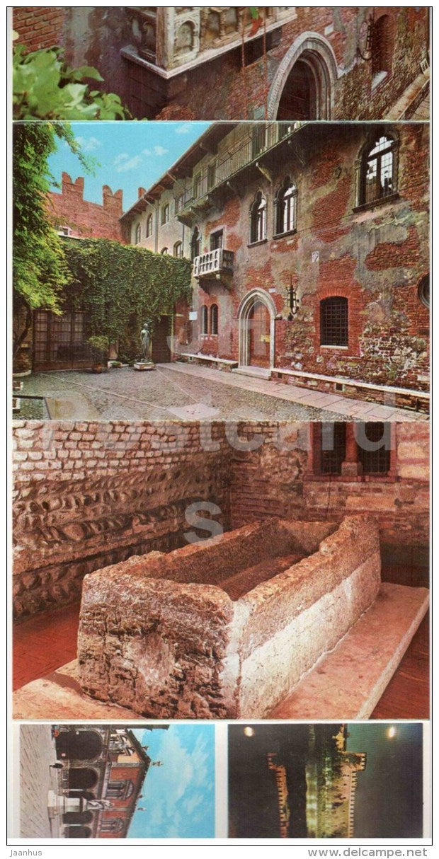 mini photo book - leporello - Verona - Italy - unused - JH Postcards