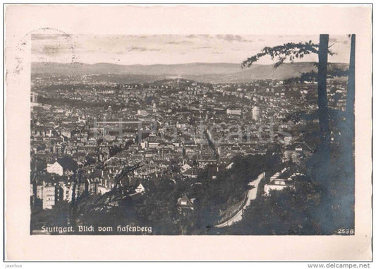 Stuttgart - Blick vom Hasenberg  - 2538 - Germany - 1940 gelaufen - JH Postcards