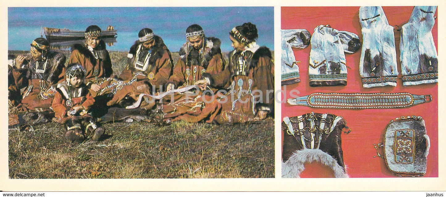 Kamchatka - fishing weekdays - folk costumes - 1981 - Russia USSR - unused - JH Postcards