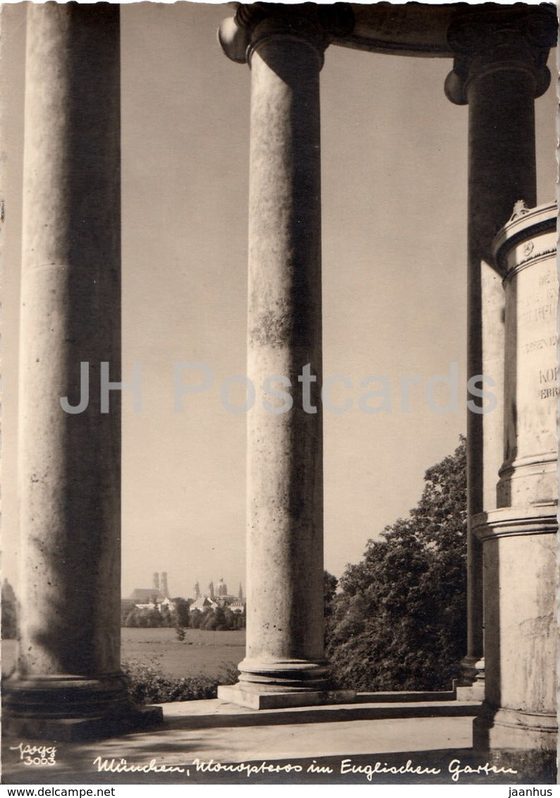 Munchen - Englischer Garten - garden - Germany - used - JH Postcards