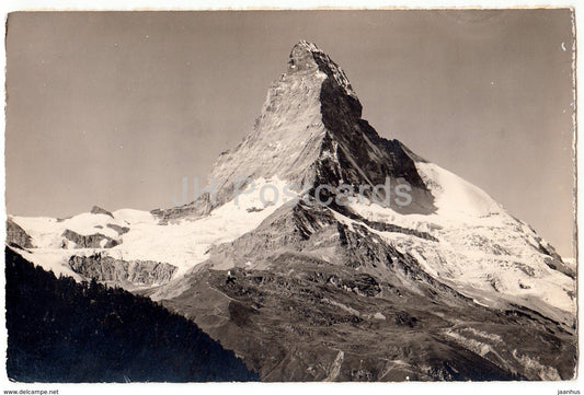 Zermatt - Matterhorn - 6748 - Switzerland - old postcard - unused - JH Postcards