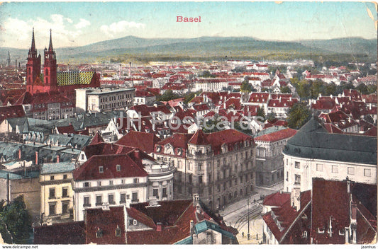 Basel - Basle - old postcard - 1913 - Switzerland - used - JH Postcards