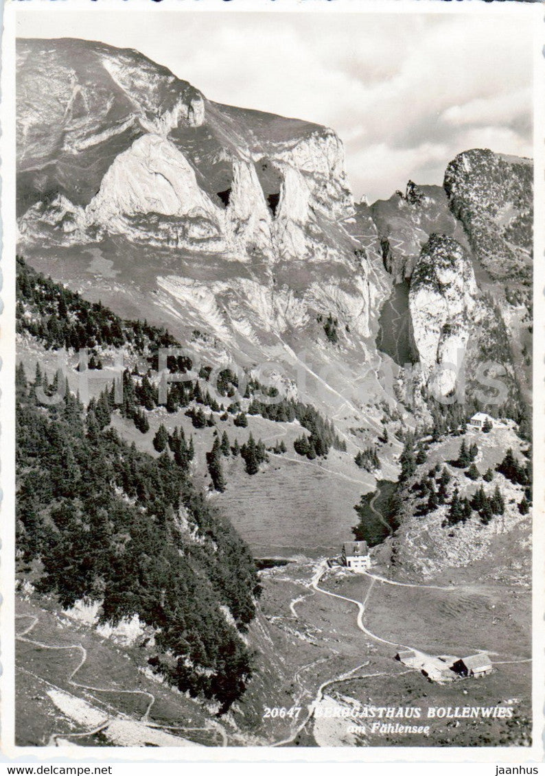 Berggasthaus Bollenwies am Fahlensee - 20647 - old postcard - Switzerland - unused - JH Postcards