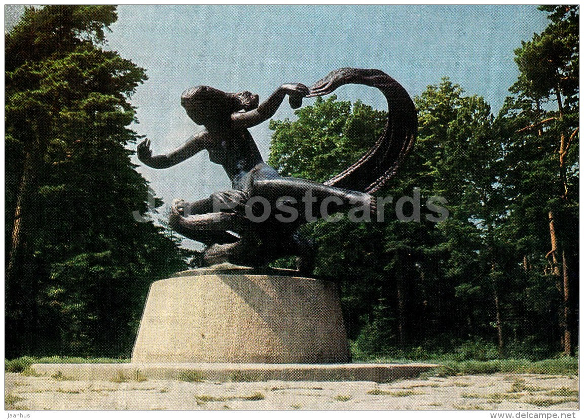 Egle - the queen of snakes - Palanga - postal stationery - 1973 - Lithuania USSR - unused - JH Postcards