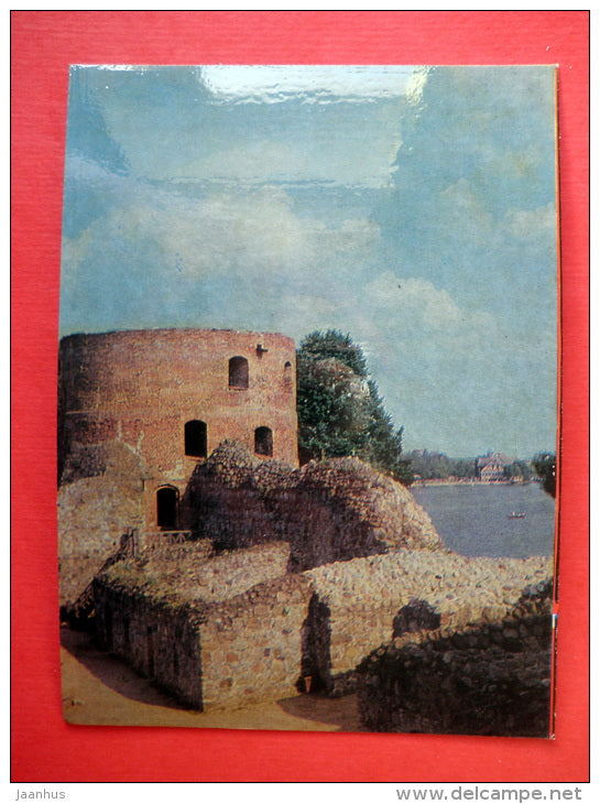 Ruins of the Defence Wall - Trakai - 1974 - USSR Lithuania - unused - JH Postcards