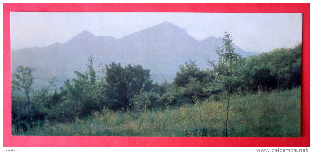 Beshtau mountain - Pyatigorsk - poet Lermontov Places of Caucasian Mineral Waters - 1978 - USSR Russia - unused - JH Postcards