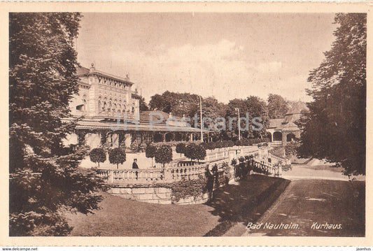 Bad Nauheim - Kurhaus - 12856 - old postcard - Germany - unused - JH Postcards