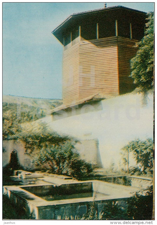 Falcon tower - Bakhchysarai Museum - Crimea - 1970 - Ukraine USSR - unused - JH Postcards