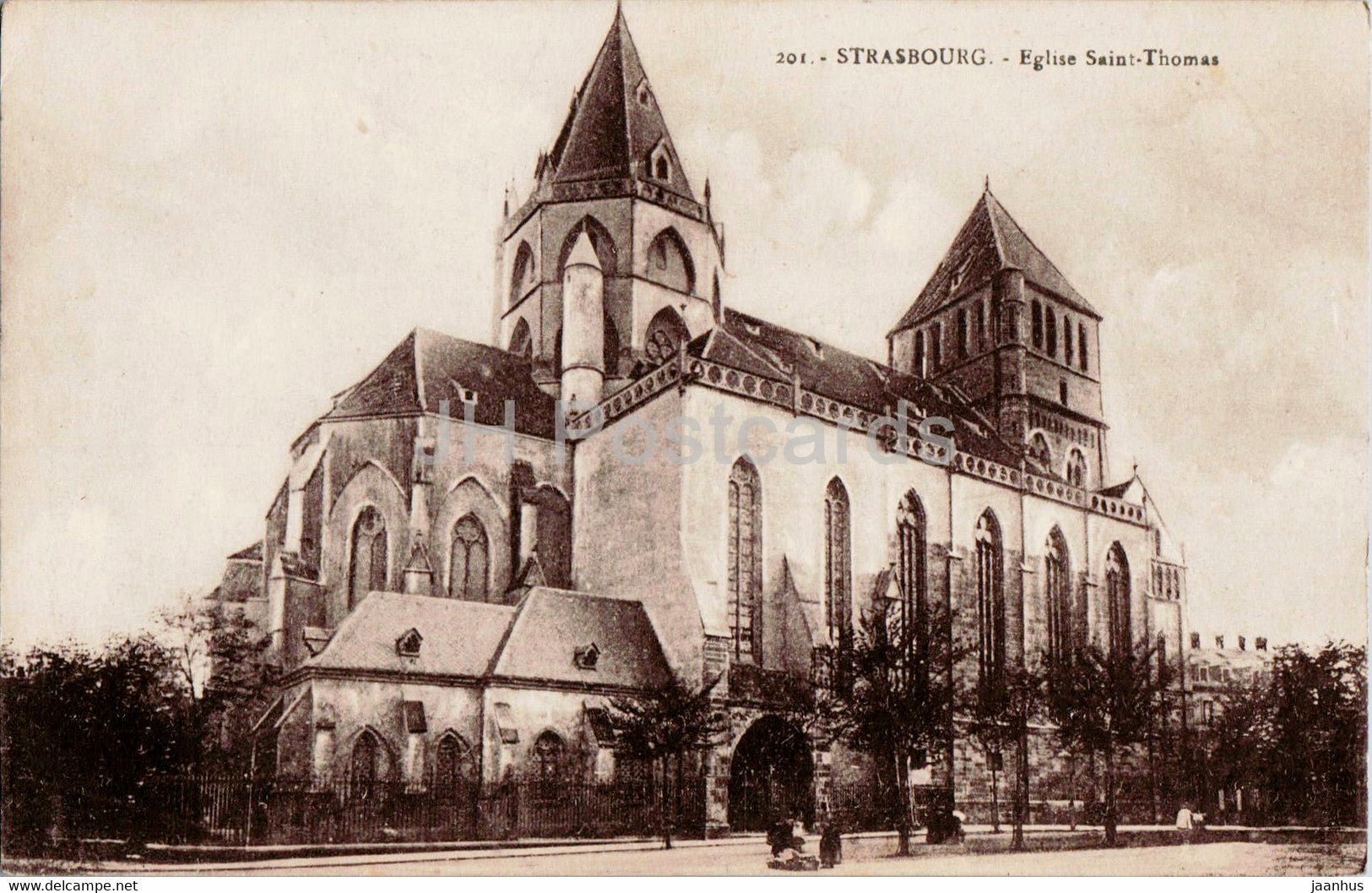 Strasbourg - Strassburg - Eglise Saint Thomas - church - 201 - old postcard - France - unused - JH Postcards