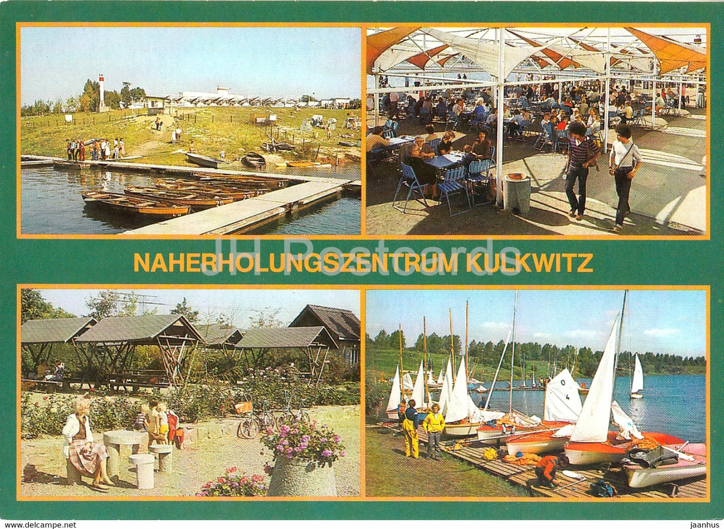 Naherholungszentrum Kulkwitz - sailing boat - Germany DDR - unused - JH Postcards