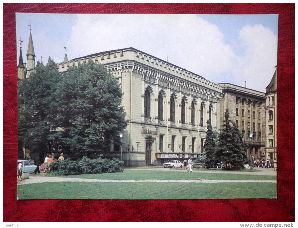 Riga - state Philharmonic - 1984 - Latvia - USSR - unused - JH Postcards