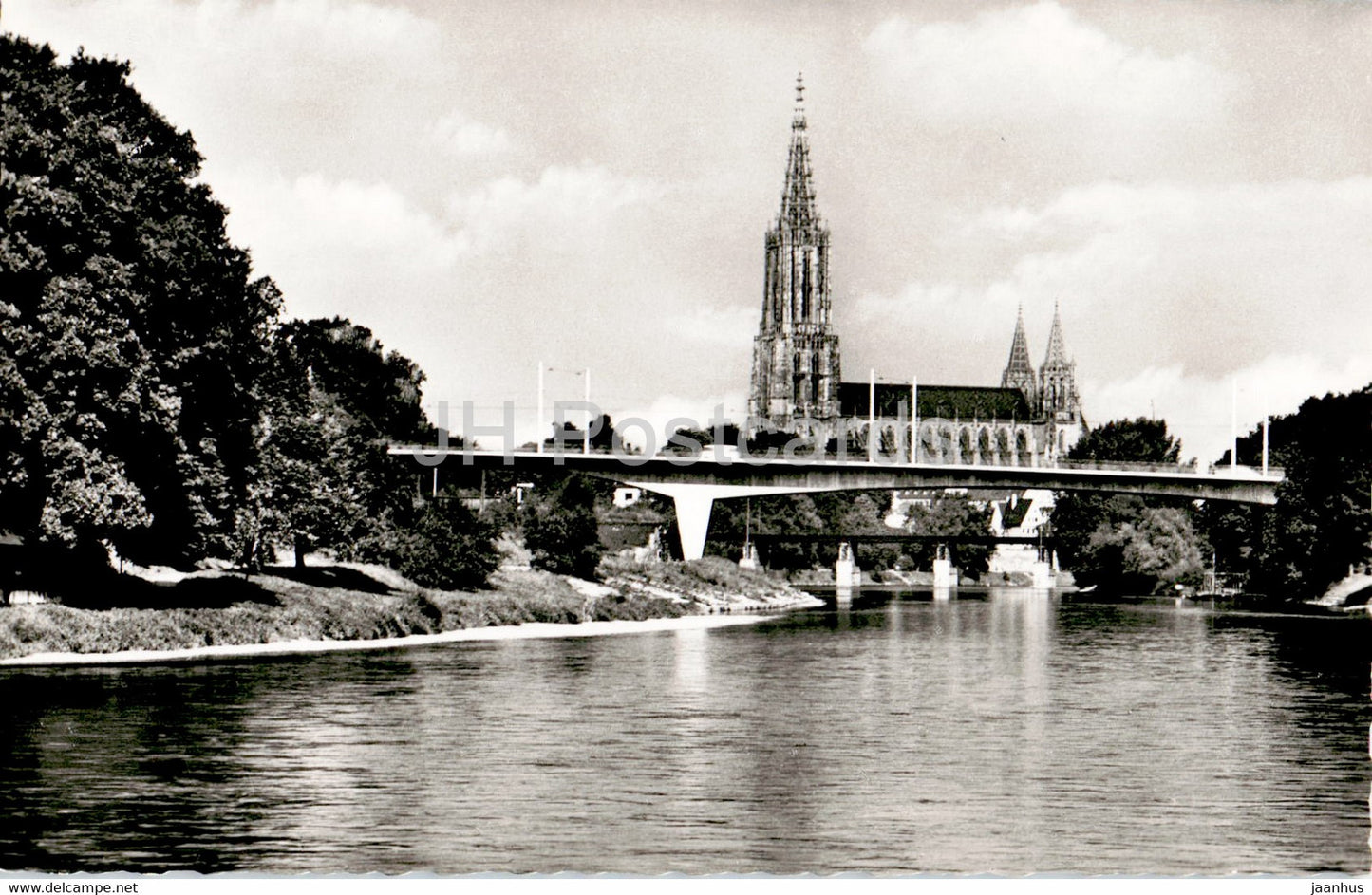 Ulm - Donau - Ringbrucke - Munster - bridge - cathedral - old postcard - Germany - unused - JH Postcards